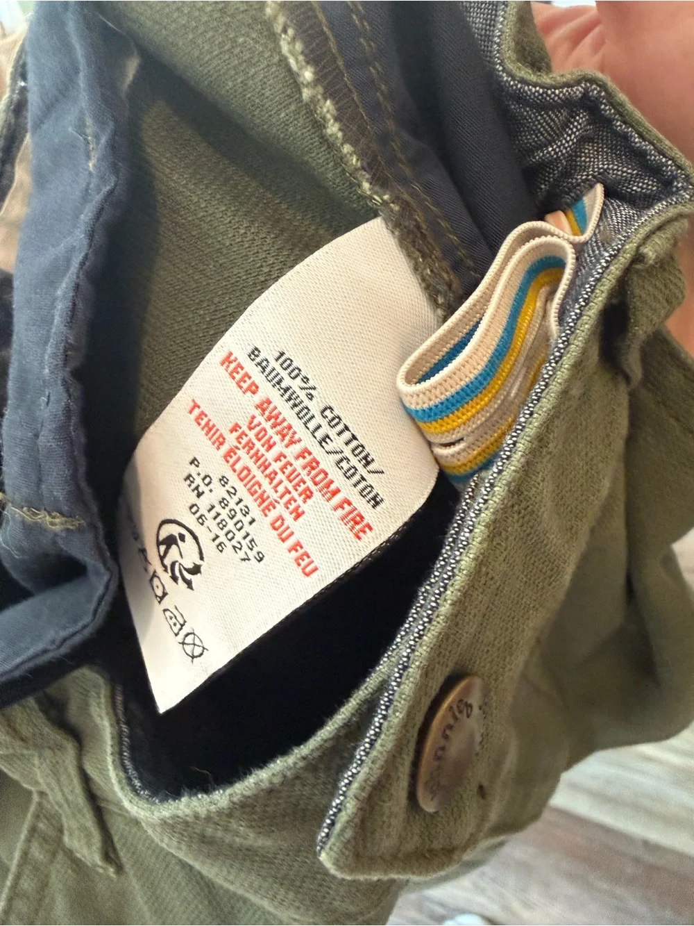 Boys Jonnie B Olive Green Casual Pants